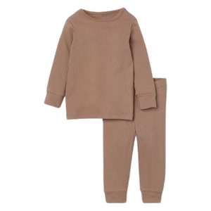 Pyjama tricoté unisexe pour tout-petits, en coton doux et respirant, respectueux de l'environnement, ensemble de vêtements de nuit d'été pour enfants, fabricant OEM, vente en gros mondiale - Product Image 6