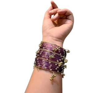 Pulseras Decorativas de Cristal Hechas a Mano en India, Pulseras de Cristal de Cachemira para Mujer, Venta al por Mayor, Joyería de Pulseras con Diseño de Gota de Lluvia - Product Image 1