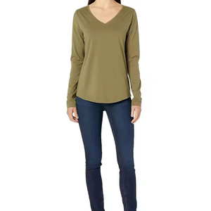 Camiseta Personalizada de Moda para Mujer, Estilo Casual Urbano, Venta al Por Mayor OEM, Tela de Lona de Alta Calidad, Secado Rápido, Personalizable - Product Image 4