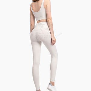 ชุดโยคะผู้หญิงขายดี MOQ ต่ำ สีพื้น ดีไซน์ล่าสุด ราคาขายส่ง - Product Image 2