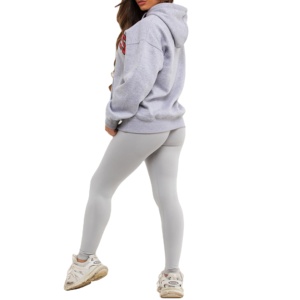 Chándales de Alta Calidad para Mujer, Talla Grande, 2 Piezas, Conjuntos Deportivos de Invierno, 100% Algodón, Chándal Informal para Correr para Damas - Product Image 5