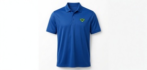 Polo de performance personnalisé bleu marine à manches courtes pour le golf, le tennis, décontracté, pour hommes et femmes, anti-humidité, respirant, vente en gros, OEM - Product Image 5