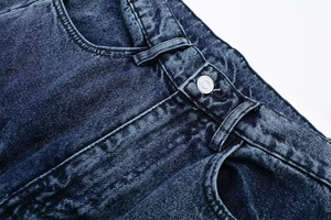 Pantalones de mezclilla Streetwear Stack para hombre, de algodón, estilo baggy, largos, rectos, lavados, de pierna ancha - Product Image 3