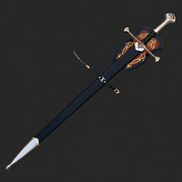 Étui mural pour épée en acier inoxydable fait main LEGACY BLADES, collection Anduril Narsil, idéal pour anniversaire et mariage