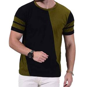 Camiseta de algodón para hombre, de color sólido, informal, con cuello redondo, básica, 100% algodón, de corte holgado, estampada. - Product Image 6