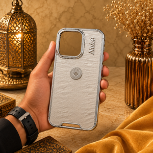 Funda Protectora Minimalista Texturizada de Plata de Ley 925 Premium para Móvil - Product Image 2