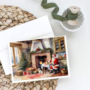 Lunatique A7 Taille 5x7 Cartes Vierge Paquet de 8 Biscuits avec Père Noël Cartes de Voeux avec Enveloppes - Product Image 2