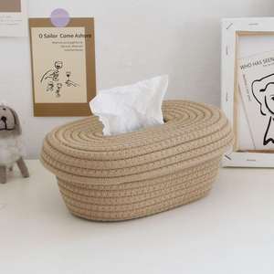 Boîte à mouchoirs en jute au design personnalisé – Porte-mouchoirs décoratif en fibres naturelles pour la vente au détail, les boutiques de cadeaux et les magasins de décoration intérieure - Product Image 5