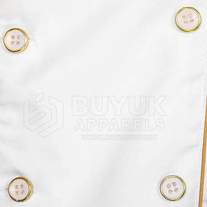 Veste de chef unisexe de haute qualité, dernier design, 100% coton, coupe-vent, boutonnée, vêtements de cuisine - Product Image 5
