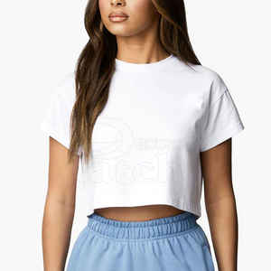 Camiseta Corta para Mujer, Transpirable, de Algodón, Prenda de Moda con Comodidad Suave y Estilo Diario - Product Image 5