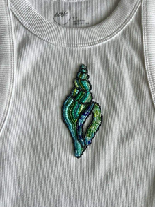 T-shirts bébé classiques personnalisés brodés à la main, style Y2K, hauts perlés, broderie de perles, par MULTI CRAFT - Product Image 3