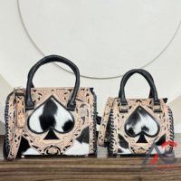 Sacs de voyage tendance en cuir et fourrure, style vintage, faits à la main, inspirés des sacs Spade, sacs bandoulière de créateur, sacs de voyage moyens