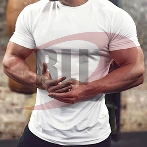 Camiseta informal tejida de manga corta Unisex de alta calidad para hombre, 100% algodón, longitud larga, precio al por mayor para la temporada de verano - Product Image 1