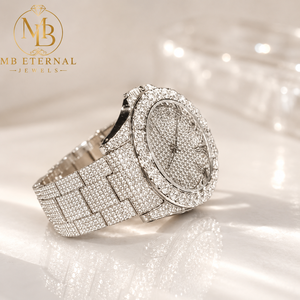นาฬิกา MB ETERNAL Diamond ขนาด 41 มม. ตัวเรือนสี่เหลี่ยมทำจากสแตนเลสสตีลอัลลอยด์ ระบบอนาล็อก-ดิจิตอล ควอตซ์ หน้าปัดเลขโรมัน กระจกแซฟไฟร์ - Product Image 1