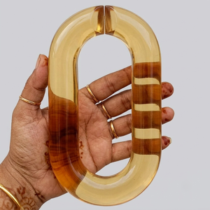 Chaîne de maillons en résine personnalisée pour la décoration intérieure, grands maillons décoratifs en résine, chaîne murale moderne, couleur et taille personnalisées, décoration intérieure - Product Image 5