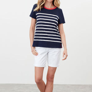 เสื้อยืดผู้หญิงคอกลมแขนสั้นผ้าฝ้ายระบายอากาศแห้งเร็ว ขายดีที่สุด - Product Image 1