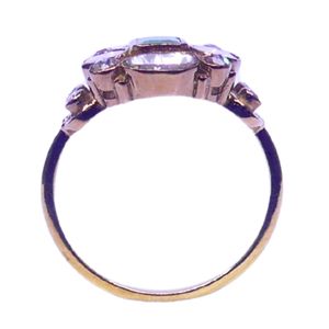 ทองคำชุบ 14K หรูหรา คลาสสิก ทรงช่องฝังเพชรทรงเหลี่ยมเจียระไนแบบบริลเลียนท์ มรกต สำหรับทั้งชายและหญิง ของขวัญหมั้น แต่งงาน ครบรอบ ประดับอัญมณี - Product Image 3