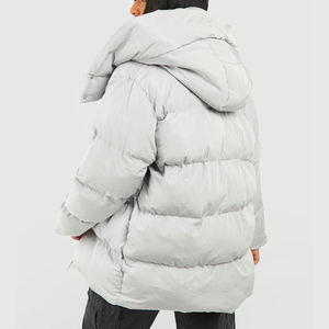 High Quality Reversible Sequined <b>Waterproof</b> Knitted Shiny Thick Warm <b>Parka</b> Bomber Jacket for Winter Hooded Short <b>Women</b> Puffer - Product Image 4