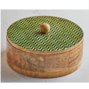 Boîte de rangement élégante en bois pour tortillas et roti, pour l'organisation de la table de cuisine, conteneur de stockage et de service des aliments - Product Image 6