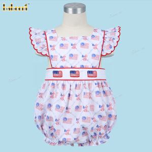 Ensembles de vêtements pour bébés garçons, motif drapeaux américains, broderie à la main, collection automne, OEM ODM, imprimé tricoté, 100% coton, ignifuge, certifié OEKO-TEX - Product Image 2