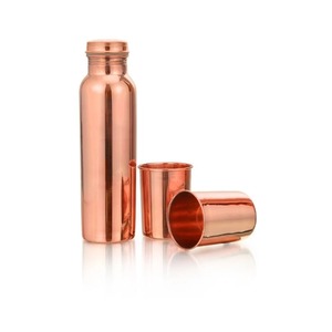 Minimalist Copper <b>Bottle</b> Modern Wellness Drinkware for Yoga Lifestyle and Healthy Living Traditional Copper Water <b>Bottle</b> - Product Image 2