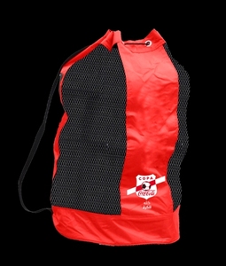 Prime Bags Large Capacity Mesh Sports <b>Ball</b> Bag Drawstring Black Red Travel Backpack Basketball Football Volleyball Soccer - Product Image 4