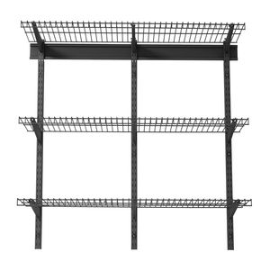Scaffalatura a 3 livelli in acciaio resistente per garage, montaggio a parete, 0,9 x 3 piedi, 11 x 36 pollici per ripiano, scaffalatura galleggiante 11 x 36 pollici per ripiano - Product Image 1