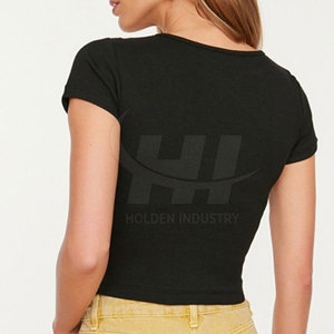 Top Quality Crop Top T-Shirt For Women Light Weight Crop Top T-Shirt Customized Color Crop Top T-Shirt - Product Image 2