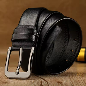 Cinturones de Cuero Genuino para Hombre de Alta Calidad al por Mayor, Cinturón de Cuero Casual con Hebilla de Pin, Cinturón de Longitud Personalizada para Hombre, Hebilla de Cuero Genuino Masculina - Product Image 5