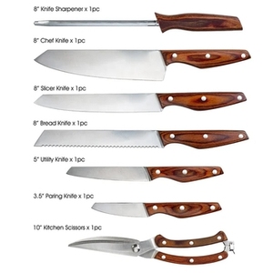 7pcs Damascus Steel Chef Knife <b>Set</b> with Wooden Handles Professional <b>Kitchen</b> Knives Hot Selling <b>Accessory</b> - Product Image 1