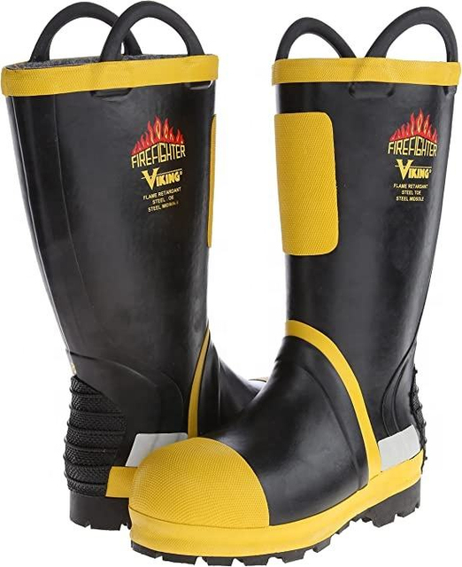 EN15090 Rubber Fire Boots EN Standard Fire-Fighting Rubber Boots for Fireman