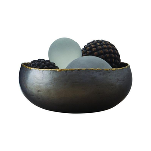 Cuenco de Metal Redondeado Hecho a Mano en India para Chocolate, Ideal para Uso Doméstico, Catering o Restaurantes - Product Image 1