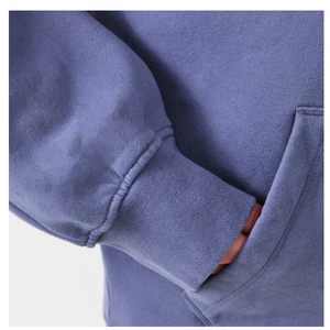 Sudadera con Capucha Extra Grande para Mujer, de Color Sólido, Tejida en Algodón, con Bolsillos, Estilo Otoñal, Largo Regular - Product Image 5