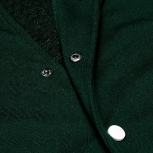 New Wholesale Custom High Quality Wool Body <b>Men</b> Varsity <b>Jacket</b> Stand Collar Patchwork Design - Product Image 5