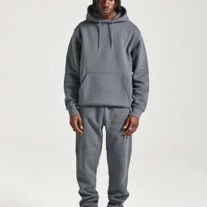 Último diseño, nuevo chándal elegante con logotipo personalizado para hombre, ropa deportiva, conjunto deportivo de dos piezas, chándal de lana lisa. - Product Image 1