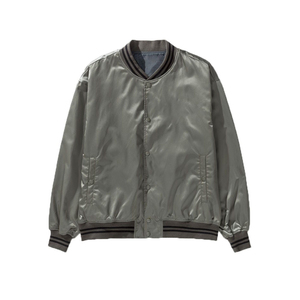 แจ็คเก็ตบอมเบอร์โพลีเอสเตอร์น้ำหนักเบาคุณภาพสูง ปี 2025 พิมพ์ลายตามสั่ง คอตั้งบางด้านหน้า กันเปื้อน ขายส่ง สไตล์ไฮสตรีท - Product Image 3