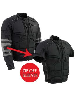 Unisex Reflective Skull <b>Motorcycle</b> <b>Jacket</b> CE Armored Textile Riding Waterproof Windproof Breathable <b>Summer</b>/Winter Adventure - Product Image 4