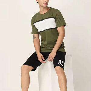 Ensemble d'été respirant 2025 – Nouveautés – Tenue décontractée personnalisée pour homme – Ensemble 2 pièces t-shirt et short - Product Image 4