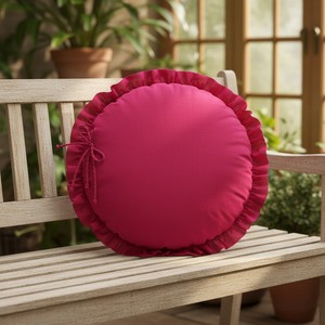 Housse de coussin de luxe indienne brodée à la main Chikankari en Georgette, lavable et amovible, design portable - Product Image 3