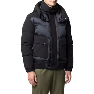 Chaqueta de Plumón Acolchada para Hombre, Diseño Personalizado OEM, Nueva Moda, Cierre con Botones a Presión y Cremallera, Abrigo Cálido - Product Image 2