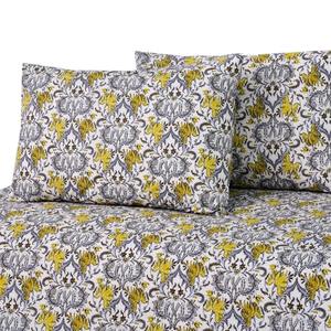 Draps de lit imprimés de luxe, colorés, pour usage quotidien, 100% coton, doux, avec logo personnalisé, 300 fils, résistants à l'eau, biologiques, pour usage domestique - Product Image 4