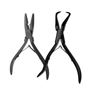 Set of Hair Extensions Plier Hair Extension Micro Ring Claw Remove Tool Stainless Steel
