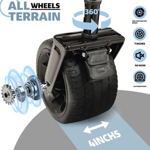 Carrello Pieghevole Ultra Stabile 1:6 Salvaspazio, Capacità 480 libbre, per Carichi Pesanti, con Ruote da 7 Pollici per Tutti i Terreni - Product Image 3