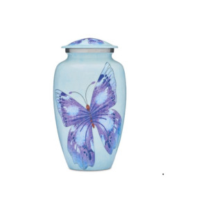 Urnas funerarias artesanales indias Urna de latón Precios bajos Diseño de girasol funerario de metal con urnas de cremación con acabado de Peltre - Product Image 3