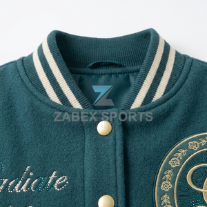 OEM ODM Premium <b>Men's</b> Regular Applique Varsity <b>Jacket</b> Custom <b>Letter</b> Pattern Eco-Friendly Windproof Streetwear Outerwear - Product Image 3
