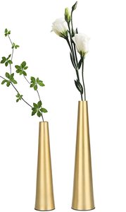 Jarrones de Mesa Cónicos Minimalistas para Decoración Moderna del Hogar, con Capacidad para Agua, 34 cm de Altura - Product Image 2