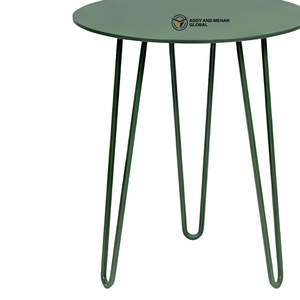 Modern Green Iron Metal <b>Stool</b> with Hairpin Legs Round Top Minimalist Side <b>Stool</b> Industrial Accent Seating for Home Café Restaura - Product Image 5