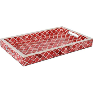 Plateau de service en os incrusté fait main de qualité supérieure pour la maison et la restauration, standard, par Whalesaler India - Product Image 5