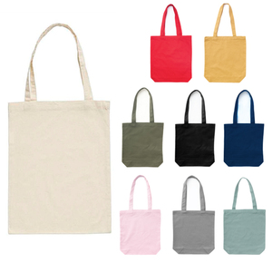 <b>Canvas</b> Shopping Bag Medium Size Top Handle Grocery Tote Natural Color Hand Length Handle - Product Image 2