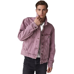 Top Trending Men <b>Jeans</b> Jacket Custom Solid Color Wholesale Denim Jacket Pakistan Clothing Manufacturer - Product Image 1